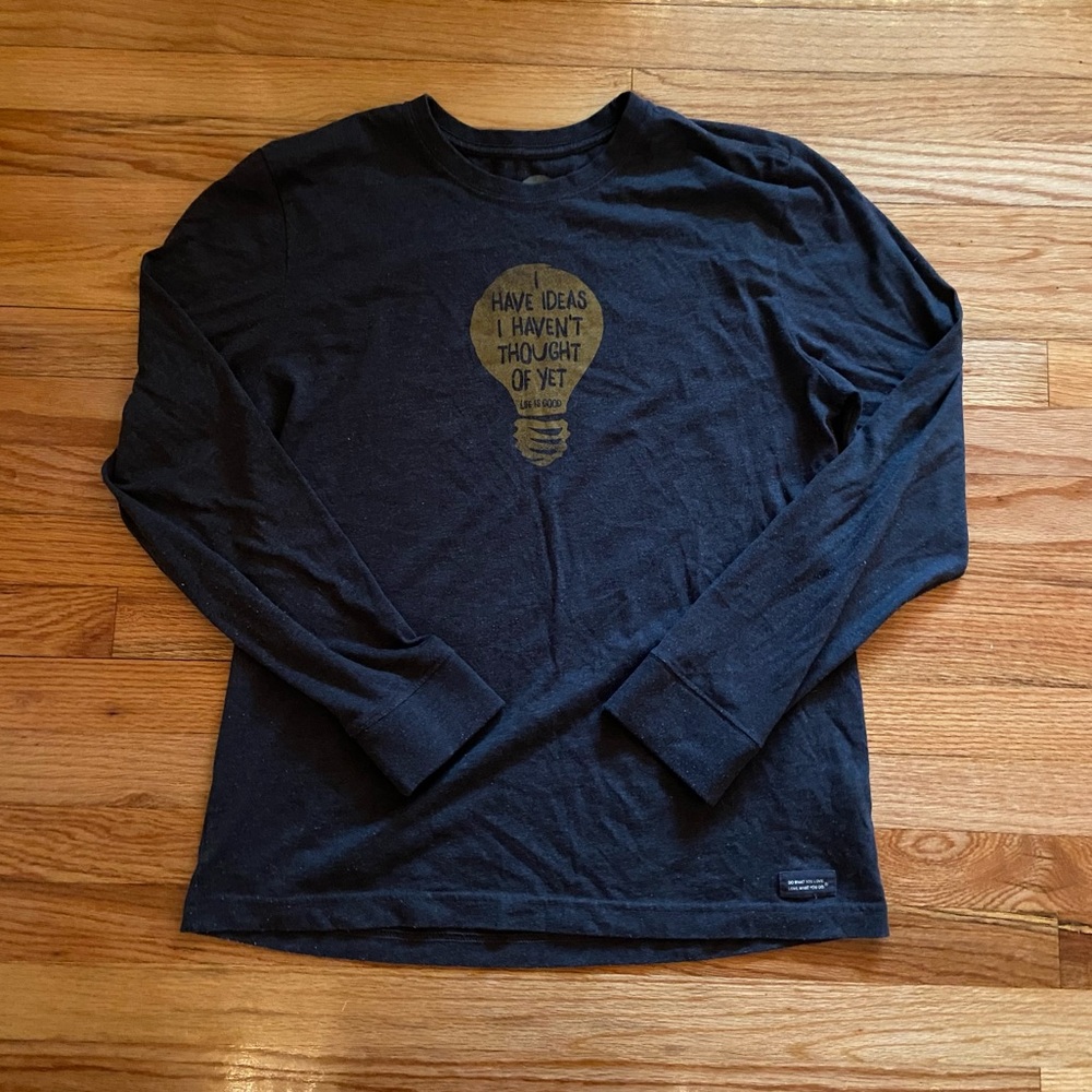 Life is Good long sleeve crusher tee